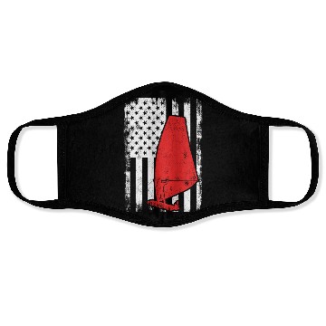 Discover Windsurfing USA Flag Face Masks