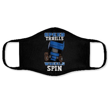 Discover Sprint Car Mom Dirt Track Racing Racing Race Day Face Masks