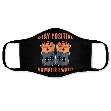 Discover Optimistic Sayings Lineman Face Masks