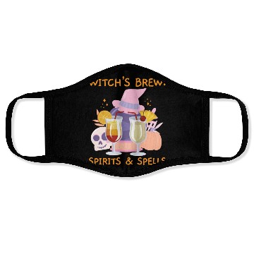 Discover Witch's Brew: Spirits & Spells Bartender Halloween Face Masks