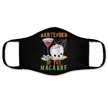 Discover Bartender of the Macabre Bartender Halloween Face Masks