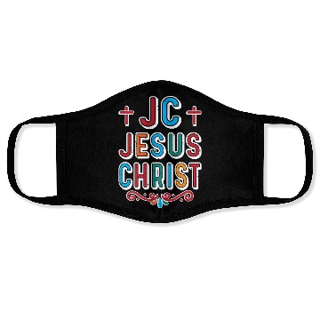 Discover JC Love Jesus Christ Christian Christmas Face Masks