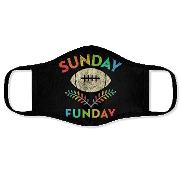 Discover Sunday Funday Football Face Masks