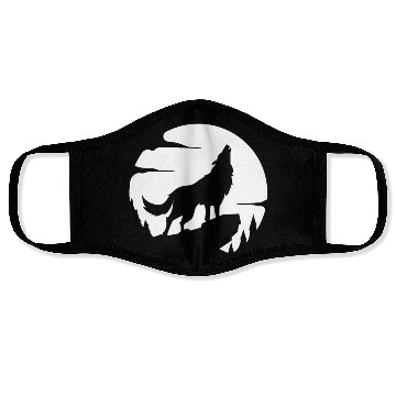Discover Wolf Howl Wilderness Wildlife Face Masks
