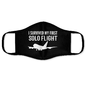 Discover First Solo Flight Copilot Gift Face Masks