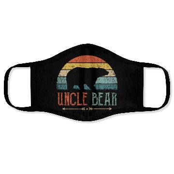 Discover Uncle Bear Vintage Retro Present Face Masks