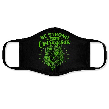 Discover Green And Navy Be Strong Face Masks