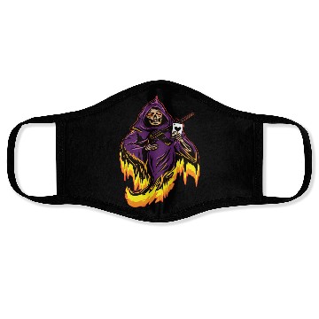 Discover Spades Ace Death Poker Texas Hold'em Face Masks