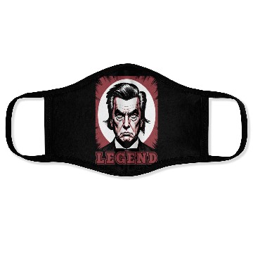 Discover Trump president 2024 mugshot never surrender Face Masks