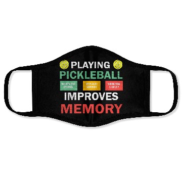 Discover Playing Pickleball improves memory Pickleball Face Masks
