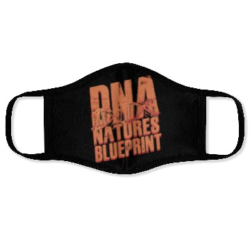 Discover DNA: Nature's Blueprint - Biology Face Masks