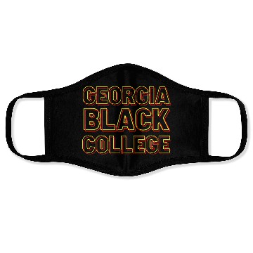 Discover Georgia Burger Black College (Invisible-Set) Ed. Face Masks