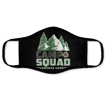 Discover CAMP SQUAD WILDERNESS WARRIORS Face Masks