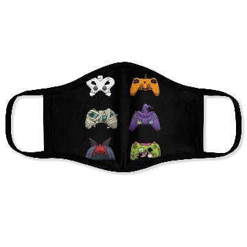Discover Gaming Gamer Game Controller Lazy Creepy Halloween Face Masks