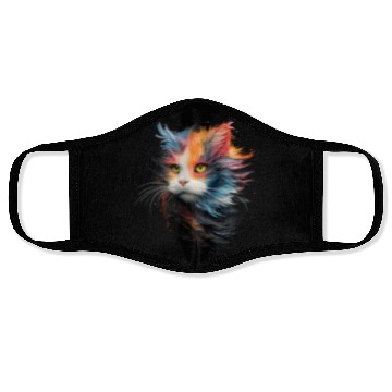 Discover Persian Cat Masterful Animal Painting Face Masks
