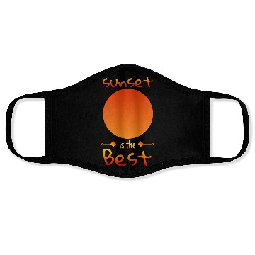 Discover Sunset Design for Sunset Enthusiasts Face Masks
