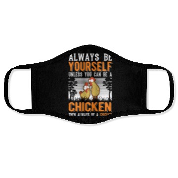 Discover Chickens Chicken Farm Farmer Face Masks