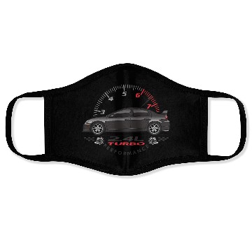 Discover Performance Black Car Face Masks