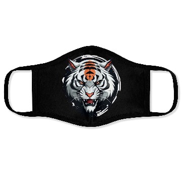 Discover Tiger anime style Face Masks