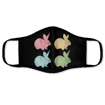 Discover Easter Bunny Pastel Toddler Child Mom Face Masks
