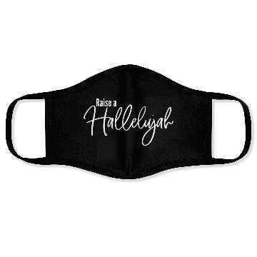 Discover Raise A Hallelujah Religious Praise God Christian Face Masks