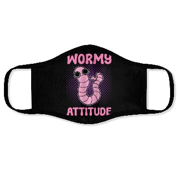 Discover Wormy Attitude Worm Farming Vermiculture Worm Face Masks