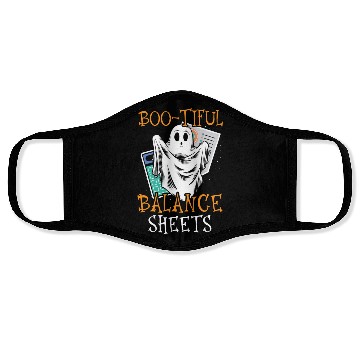 Discover Boo-tiful Balance Sheets Accountant Halloween Face Masks