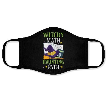 Discover Witchy Math Haunting Path Accountant Halloween Face Masks