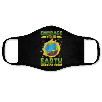 Discover Climate Change Environmental Earth Day Planet Face Masks
