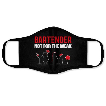 Discover Not for Weak Barkeeper and Bartender Gift Face Masks