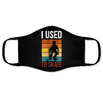 Discover I Used To Skate Skateboarding Face Masks