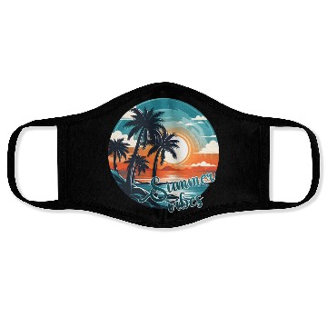 Discover Vintage Summer Vibes Face Masks