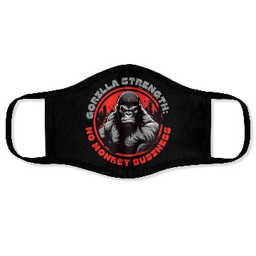 Discover Gorilla Strength: No Monkey Business Face Masks