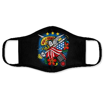 Discover Eagle, Piston and Flag Face Masks
