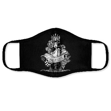 Discover Pin up, Hot rod and Speedometer, black and white Face Masks