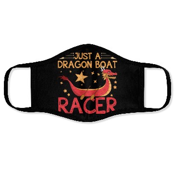 Discover Funny Dragon Boat Racer Mermaid Training Girl Face Masks