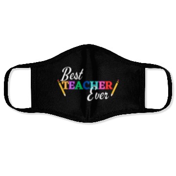 Discover Best Teacher Ever Face Masks
