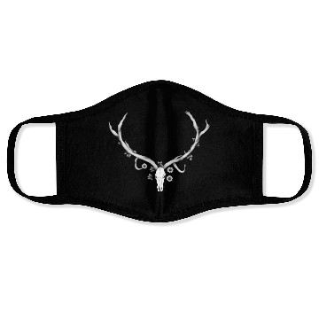 Discover deer skull Face Masks