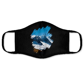 Discover Mountains Nature Adventure Outdoor Face Masks