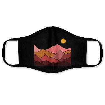 Discover Mountains Nature Adventure Outdoor Face Masks