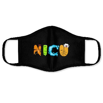 Discover Cute NICU Halloween design Face Masks