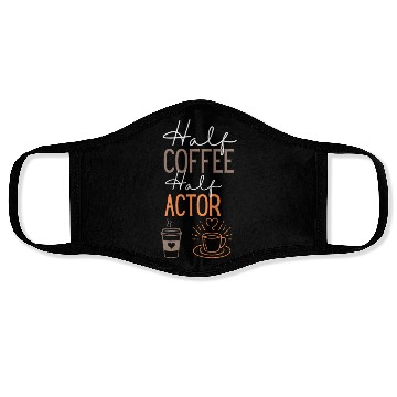 Discover funny Coffee and Actort Job Face Masks