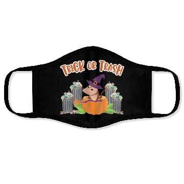 Discover Trick or Trash Happy Halloween Face Masks