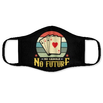 Discover Classic Blackjack No Gamble No Future Retro Dealer Face Masks