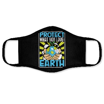 Discover Climate Change Environmental Earth Day Planet Face Masks
