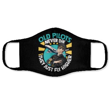 Discover Pilot Aviation Airplane Airline Future Pilots Face Masks