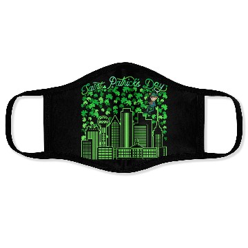 Discover Saint Patrick's Day Dallas Texas Face Masks