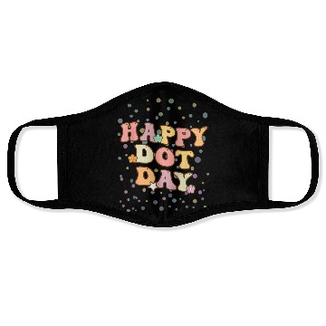 Discover Groovy Happy Dot Day Teacher Kids Face Masks