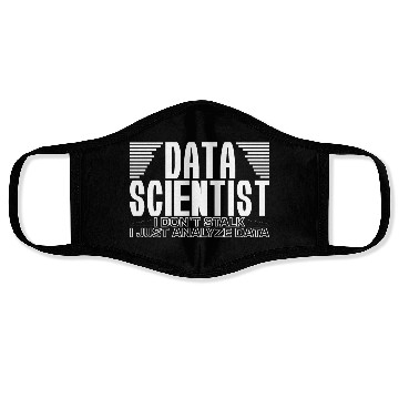 Discover Data Analyst Joke Science Statistical Modeling Big Face Masks