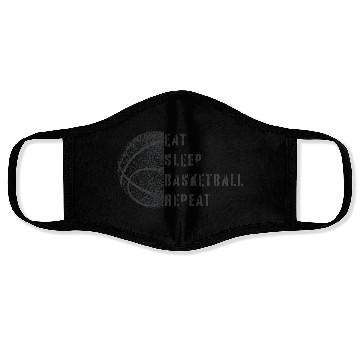 Discover Basketball Player Boy Eat Sleep Basketball Repeat Face Masks